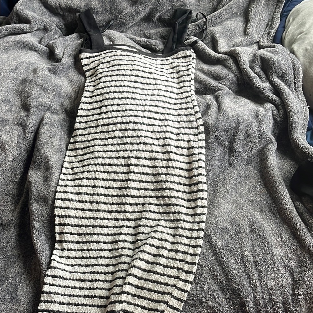 Black and White Striped Dress